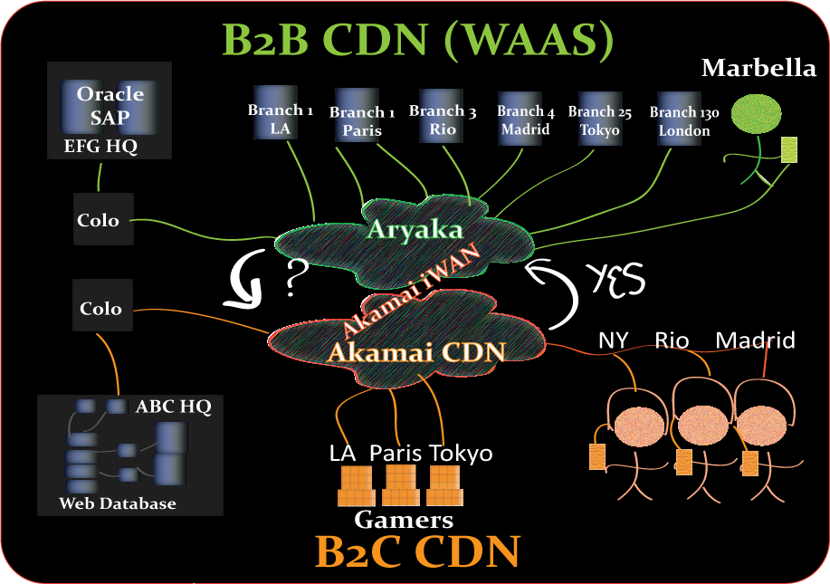 B2B WAAS and B2C CDN